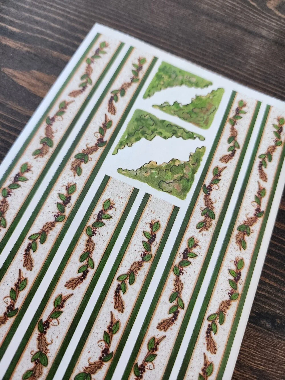 COLORBOK Sticker Border Oak Leaf Embellishments Scrapbooking Vintage Retired #21